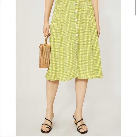 NWT FAITHFULL THE BRAND High-waist Midi Skirt - Picture 11 of 14